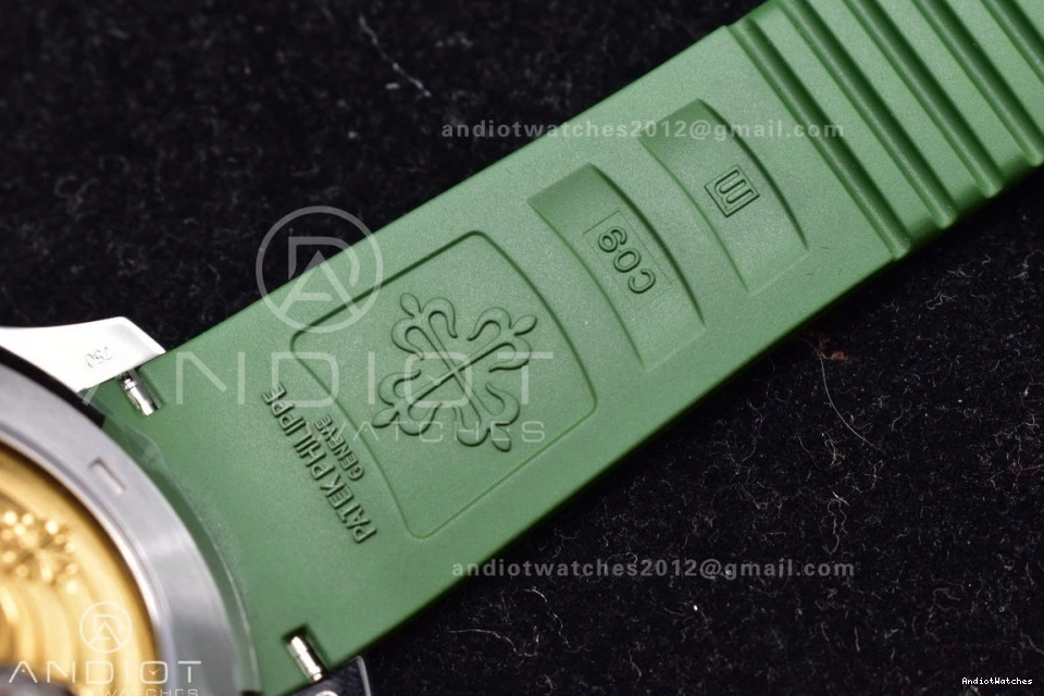 Rubber On 1:1 Aquanaut 514 Dial SS NewStyle Strap 324CS 5168G 42mm ZF Edition Green Green Best 0922